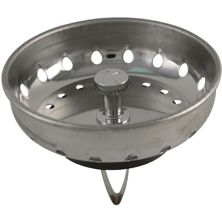 All-Source Stainless Steel Spring Action Basket Strainer Stopper PP820-50